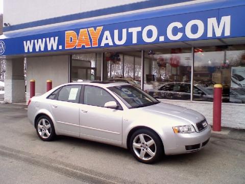 Light Silver Metallic Audi A4 1.8T quattro Sedan.  Click to enlarge.