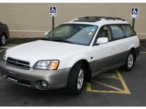 White Frost Pearl Subaru Outback 3.0 L.L.Bean Edition Wagon.  Click to enlarge.