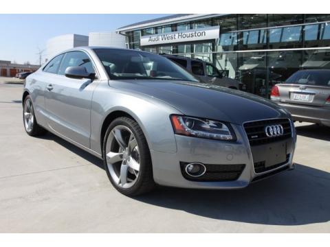 Quartz Gray Metallic Audi A5 2.0T quattro Coupe.  Click to enlarge.