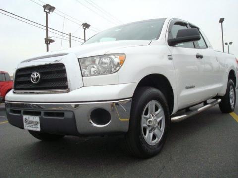 Super White Toyota Tundra SR5 Double Cab.  Click to enlarge.