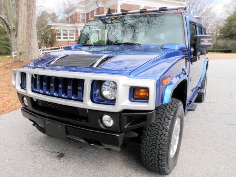 Pacific Blue Hummer H2 SUV.  Click to enlarge.