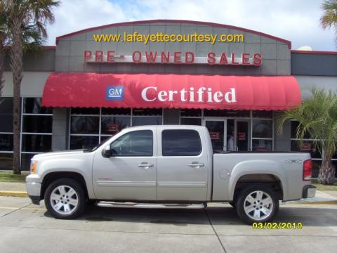 Silver Birch Metallic GMC Sierra 1500 SLT Crew Cab 4x4.  Click to enlarge.