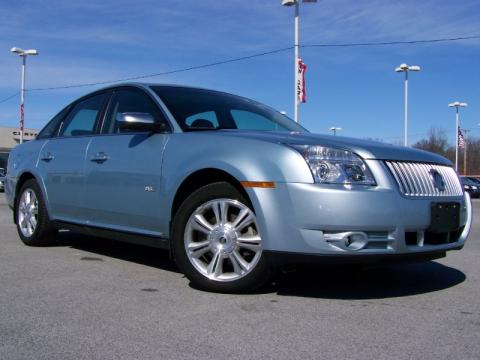 Light Ice Blue Metallic Mercury Sable Premier Sedan.  Click to enlarge.