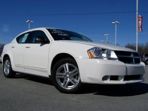 Stone White Dodge Avenger SXT.  Click to enlarge.
