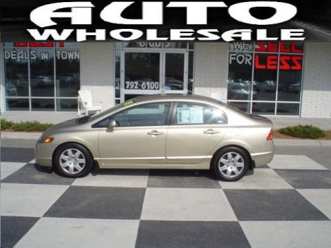 Borrego Beige Metallic Honda Civic LX Sedan.  Click to enlarge.