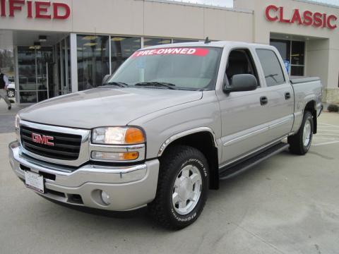 Silver Birch Metallic GMC Sierra 1500 SLT Crew Cab 4x4.  Click to enlarge.