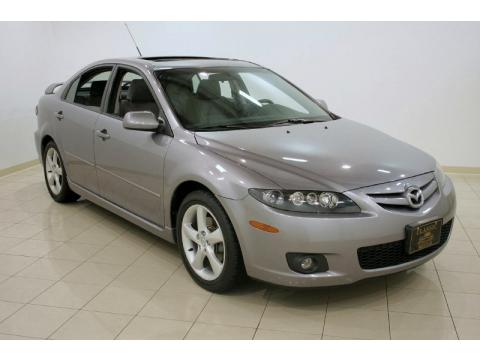 Tungsten Gray Metallic Mazda MAZDA6 i Sport Sedan.  Click to enlarge.