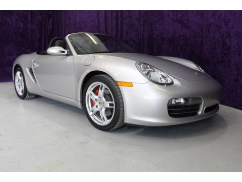 Arctic Silver Metallic Porsche Boxster S.  Click to enlarge.