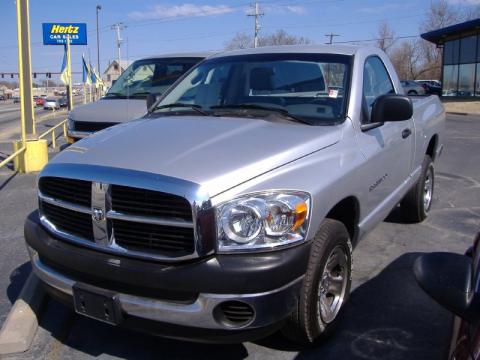 Bright Silver Metallic Dodge Ram 1500 SLT Regular Cab.  Click to enlarge.