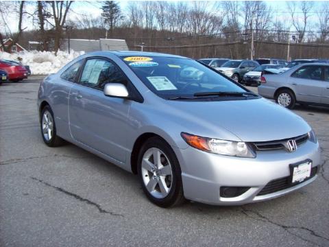 Alabaster Silver Metallic Honda Civic EX Coupe.  Click to enlarge.