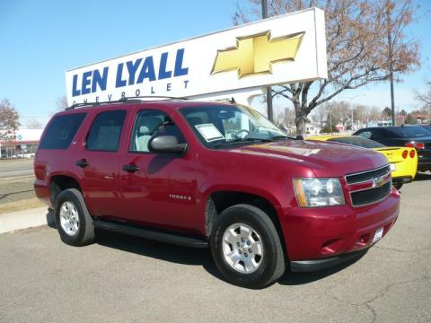 Sport Red Metallic Chevrolet Tahoe LS 4WD.  Click to enlarge.