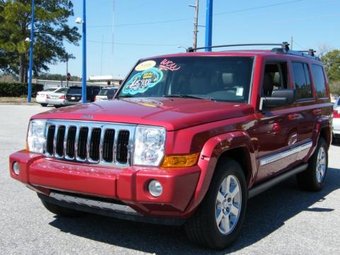 Inferno Red Pearl Jeep Commander Limited.  Click to enlarge.