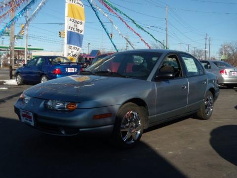 Silver Blue Saturn S Series SL2 Sedan.  Click to enlarge.