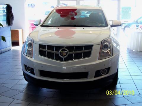 Platinum Ice Tricoat Cadillac SRX 4 V6 Turbo AWD.  Click to enlarge.