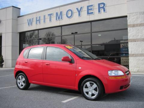 Victory Red Chevrolet Aveo Aveo5 LS.  Click to enlarge.