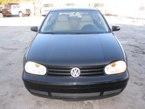 Black Volkswagen Golf GL TDI 2 Door.  Click to enlarge.
