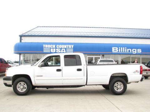 Summit White Chevrolet Silverado 2500HD LS Crew Cab 4x4.  Click to enlarge.