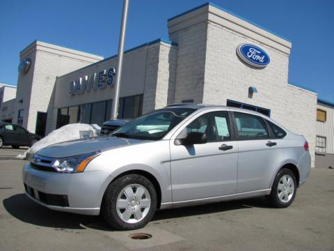 Silver Frost Metallic Ford Focus S Sedan.  Click to enlarge.