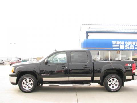 Onyx Black GMC Sierra 1500 SLT Crew Cab 4x4.  Click to enlarge.