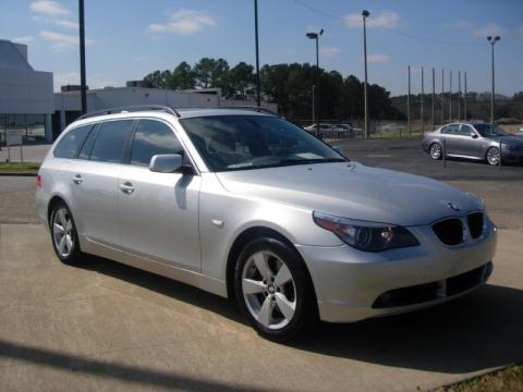 Titanium Silver Metallic BMW 5 Series 530xi Wagon.  Click to enlarge.