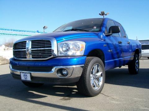 Patriot Blue Pearl Dodge Ram 1500 Big Horn Edition Quad Cab 4x4.  Click to enlarge.