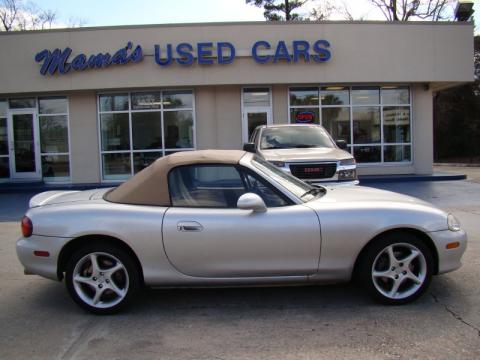 Sunlight Silver Metallic Mazda MX-5 Miata LS Roadster.  Click to enlarge.