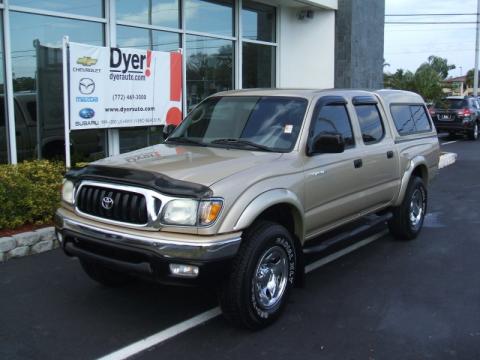 Mystic Gold Metallic Toyota Tacoma V6 PreRunner Double Cab.  Click to enlarge.