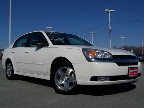White Chevrolet Malibu LT V6 Sedan.  Click to enlarge.