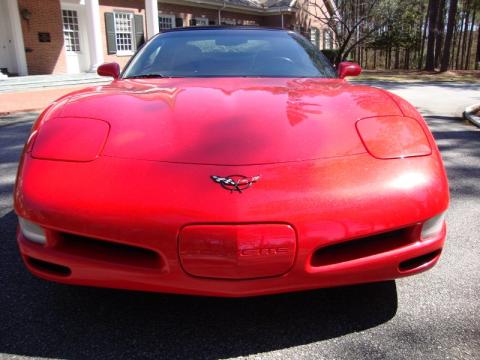 Torch Red Chevrolet Corvette Convertible.  Click to enlarge.