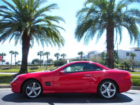 Mars Red Mercedes-Benz SL 500 Roadster.  Click to enlarge.