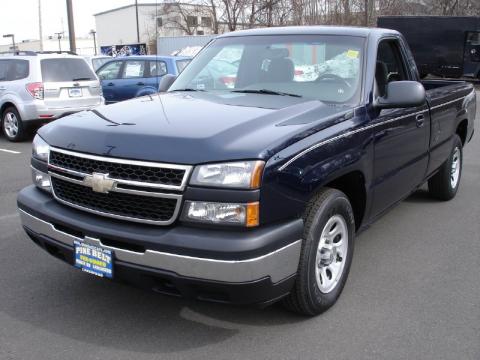 Dark Blue Metallic Chevrolet Silverado 1500 Work Truck Regular Cab.  Click to enlarge.