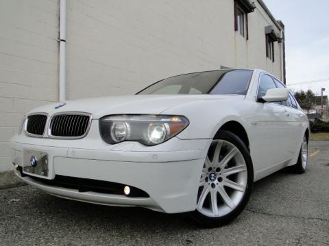 Alpine White BMW 7 Series 745i Sedan.  Click to enlarge.