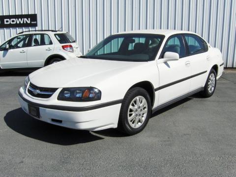 White Chevrolet Impala .  Click to enlarge.