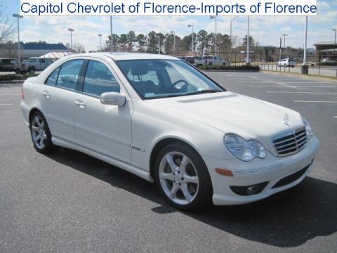Arctic White Mercedes-Benz C 230 Sport.  Click to enlarge.