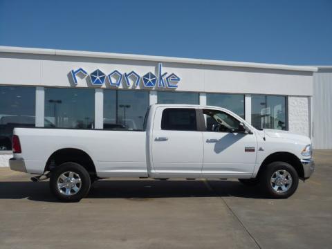 Bright White Dodge Ram 3500 Big Horn Edition Crew Cab 4x4.  Click to enlarge.