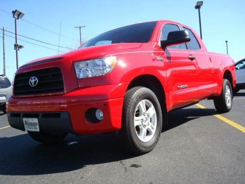 Radiant Red Toyota Tundra SR5 Double Cab.  Click to enlarge.
