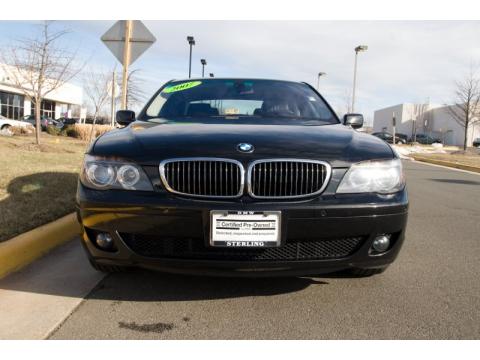 Jet Black BMW 7 Series 750i Sedan.  Click to enlarge.