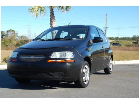 Black Chevrolet Aveo Hatchback.  Click to enlarge.