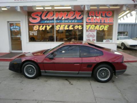 Medium Garnet Red Metallic Pontiac Fiero GT.  Click to enlarge.