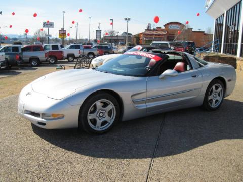 Sebring Silver Metallic Chevrolet Corvette Coupe.  Click to enlarge.