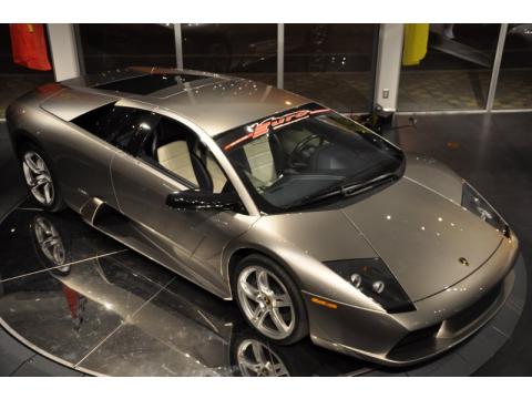 Light Grey Lamborghini Murcielago Coupe.  Click to enlarge.