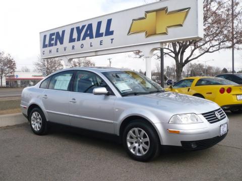 Reflex Silver Metallic Volkswagen Passat GLS Sedan.  Click to enlarge.