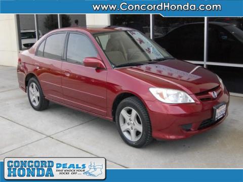 Tango Red Pearl Honda Civic EX Sedan.  Click to enlarge.