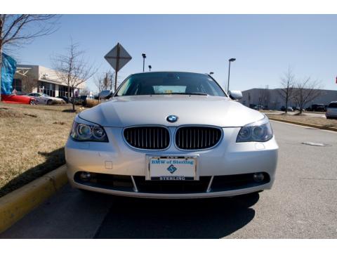 Titanium Silver Metallic BMW 5 Series 530i Sedan.  Click to enlarge.