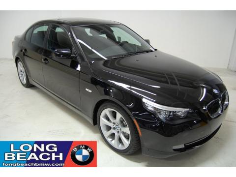 Jet Black BMW 5 Series 535i Sedan.  Click to enlarge.