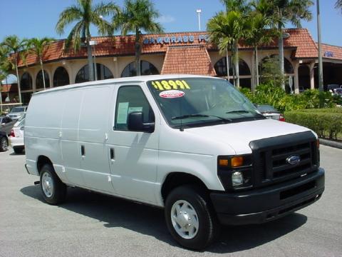 Oxford White Ford E Series Van E150 Cargo.  Click to enlarge.
