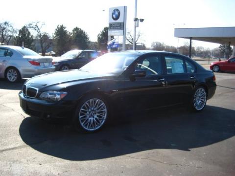 Jet Black BMW 7 Series 750Li Sedan.  Click to enlarge.
