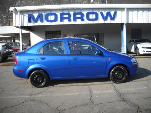 Bright Blue Metallic Chevrolet Aveo Sedan.  Click to enlarge.