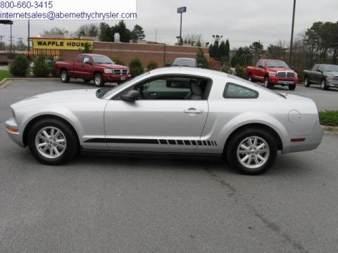 Brilliant Silver Metallic Ford Mustang V6 Deluxe Coupe.  Click to enlarge.