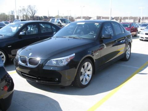 Jet Black BMW 5 Series 530i Sedan.  Click to enlarge.